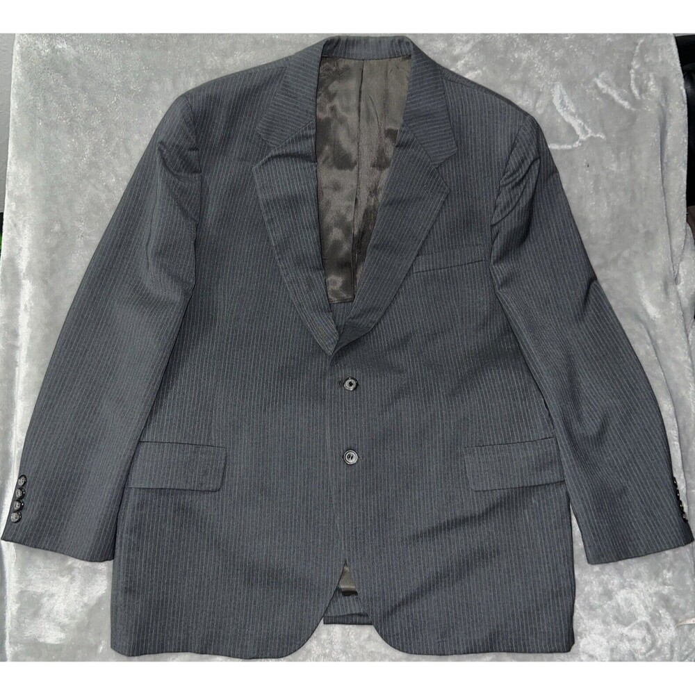 Kupp Kuppenheimer Mens Sport Coat Suit Jacket 38L Gray 2 Button